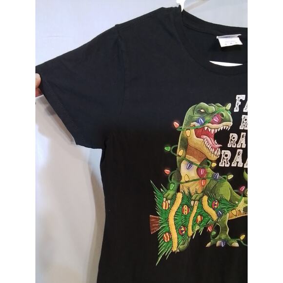 Port & Company; Tee shirt with Christmas dinosaur - Picture 4 of 6